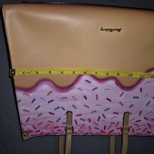 Playful Pink Sprinkle Tote with Tan Top by Guess